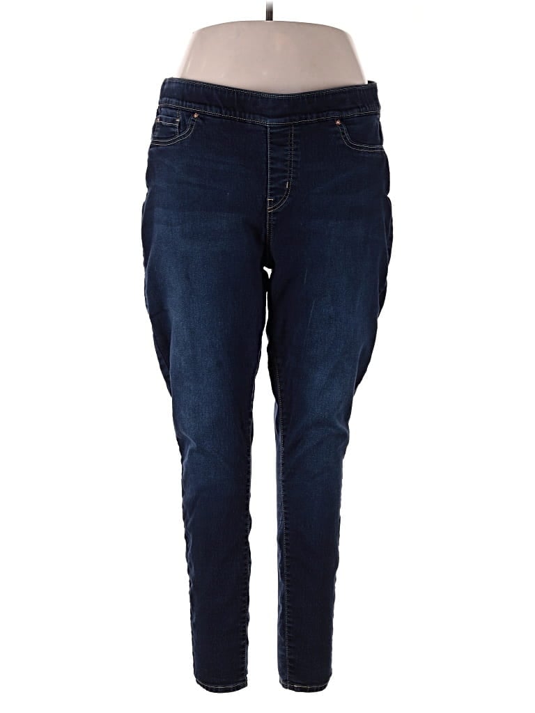 Pre-owned Signature Jeggings In Blue