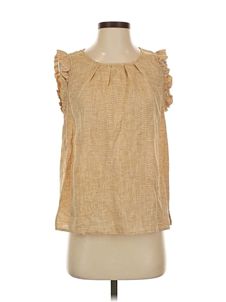 Pre-owned Roberto Collina Sleeveless Blouse In Gold