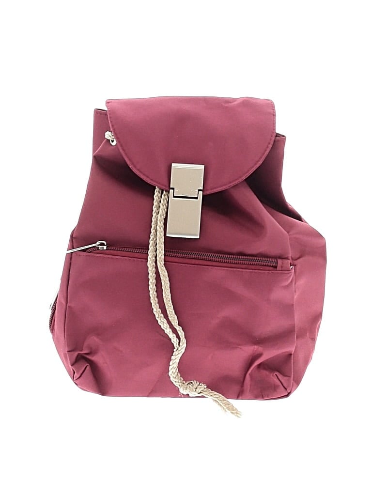 Pre-owned Unbranded Backpack In Burgundy