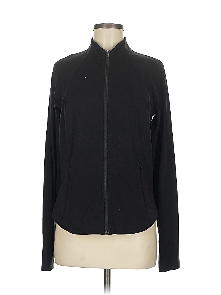 Pre-owned Athleta Track Jacket In Black