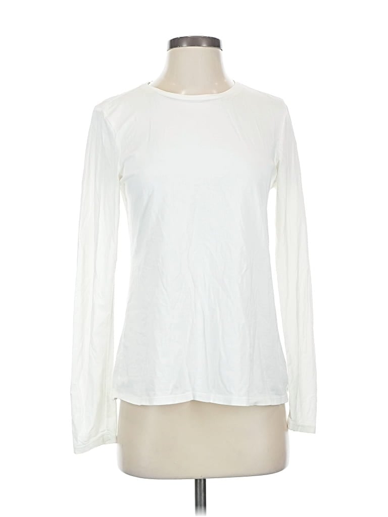 Pre-owned Purejill Long Sleeve T-shirt In White