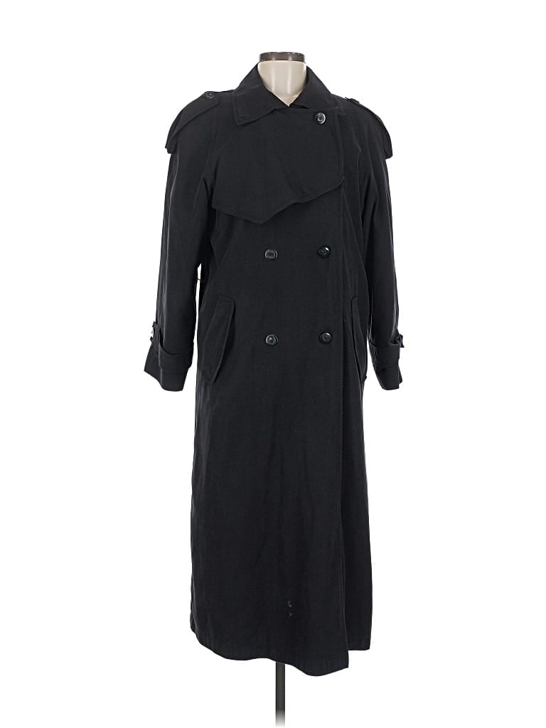 Pre-owned Gallery Trenchcoat In Black