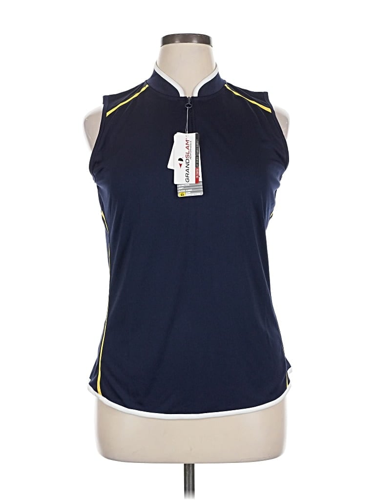 Grand Slam Sleeveless Blouse In Blue