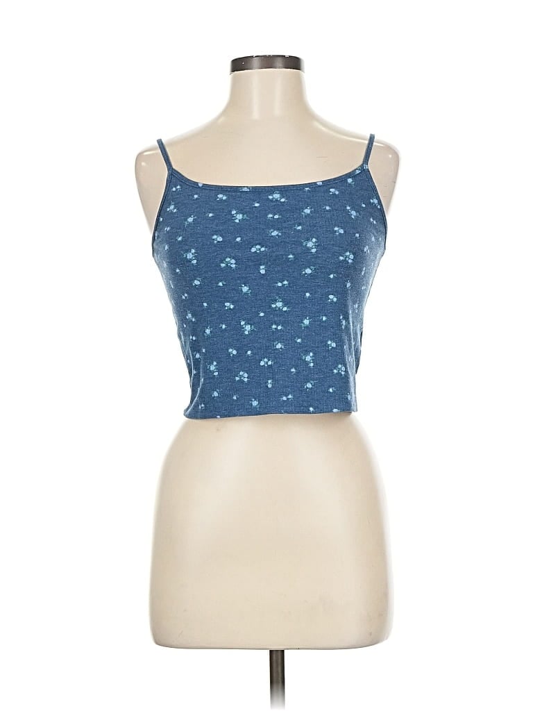 Pre-owned American Eagle Outfitters Tank Top Blue Strapless Neckline Tops