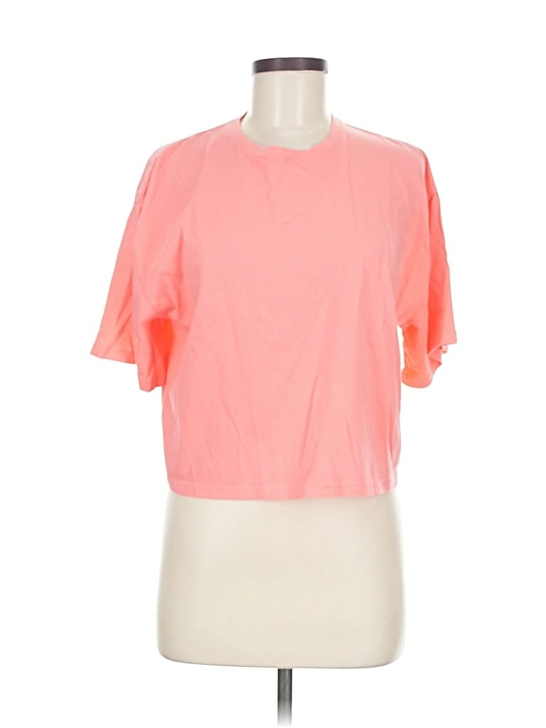 Pre-owned Athleta Short Sleeve T-shirt In Pink