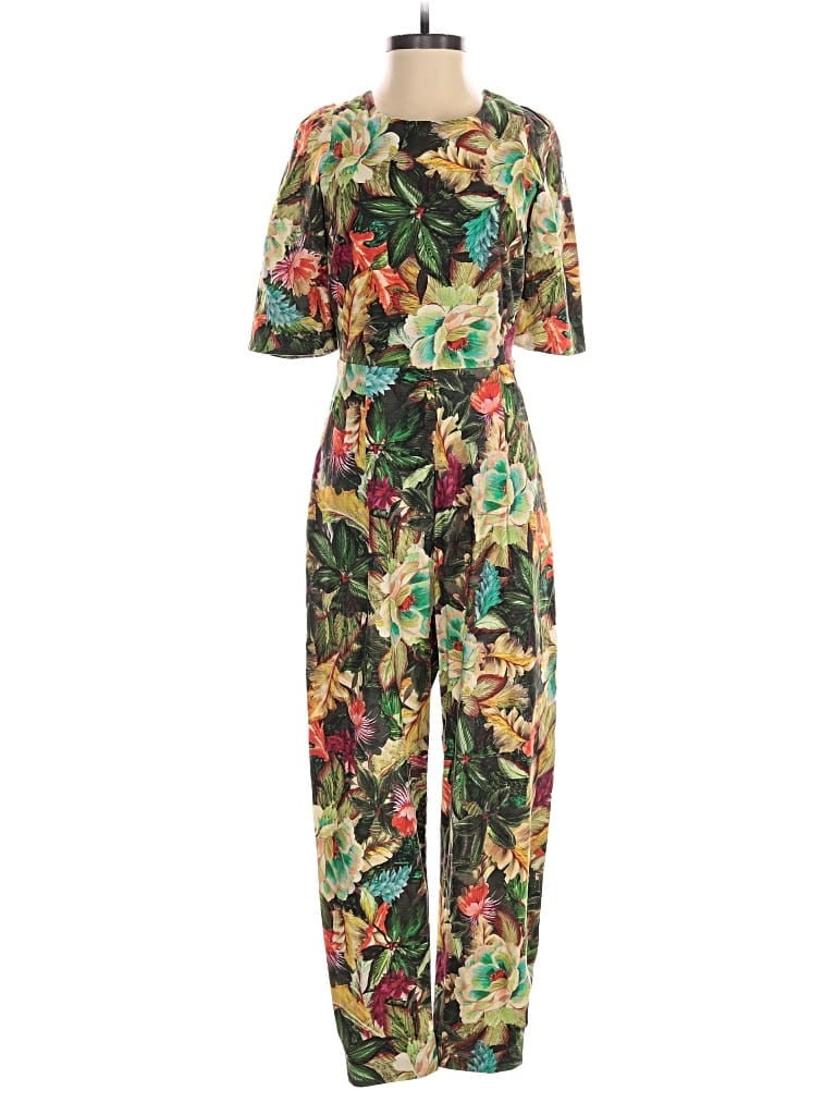 Pre-owned Farm Rio Jumpsuit In Green