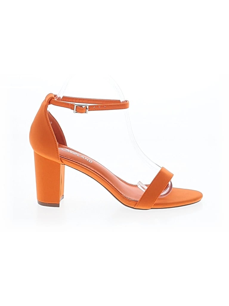 Pre-owned Shoe Land Sandals In Orange
