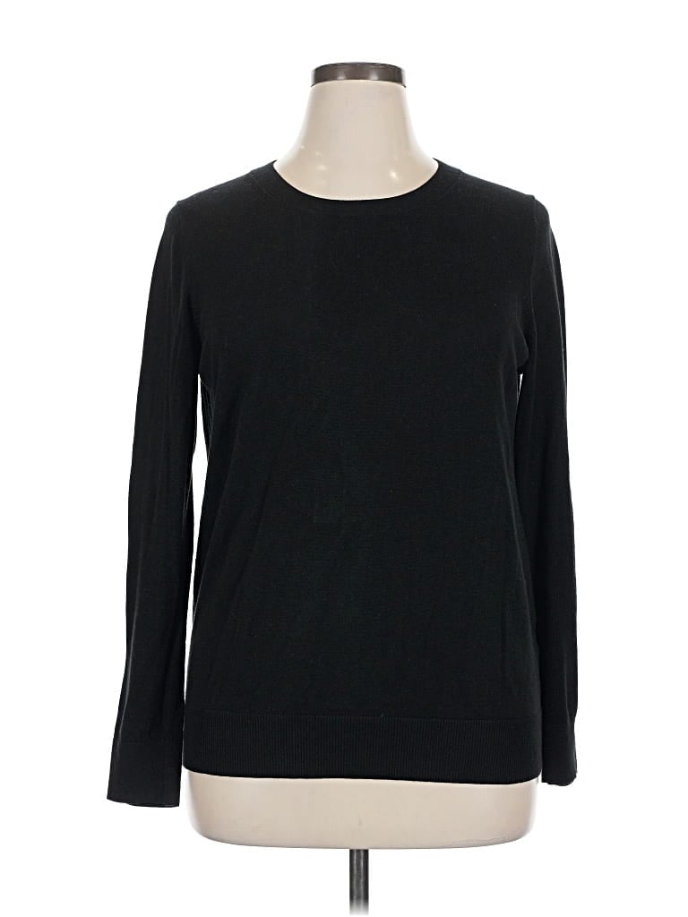 Pre-owned Banana Republic Factory Store Long Sleeve T-shirt In Black