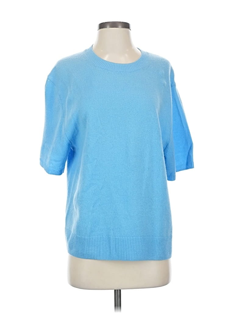 Pre-owned Br Standard Short Sleeve Turtleneck In Blue