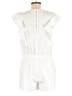 BCBGMAXAZRIA Solid White Romper Size M - photo 2