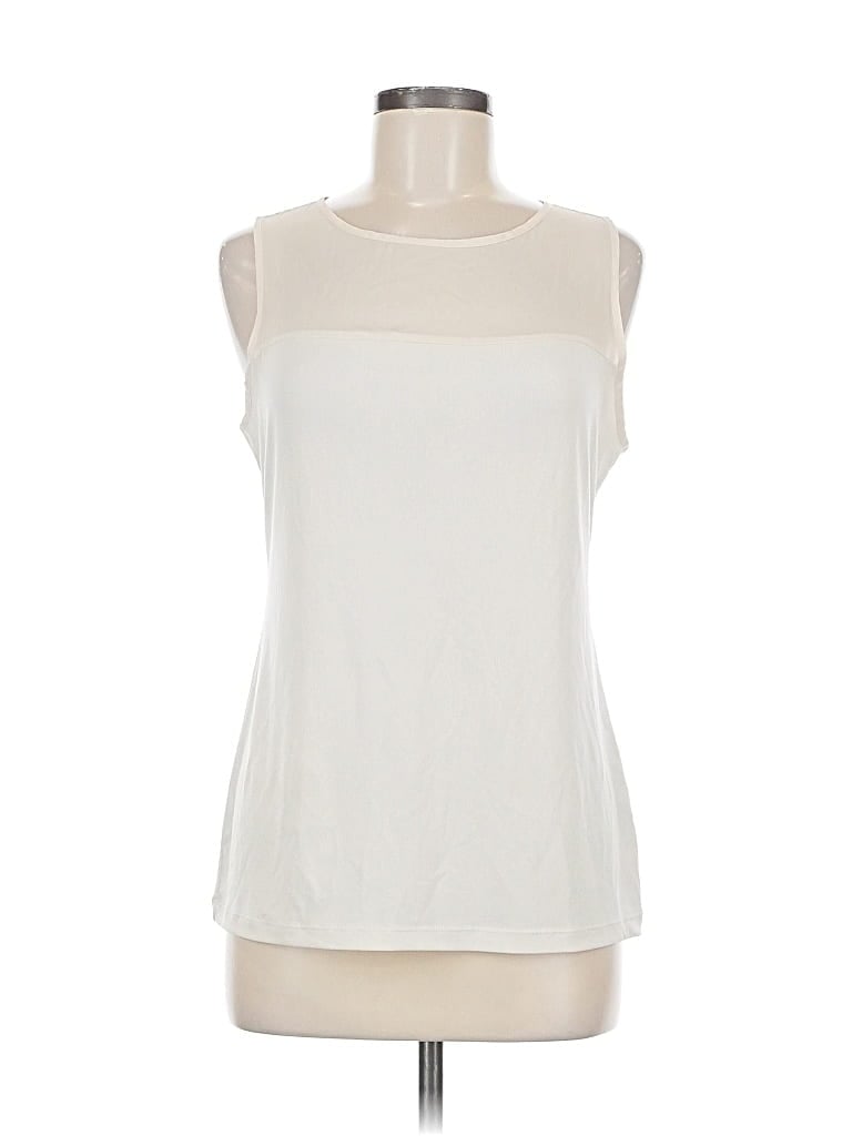 Pre-owned Banana Republic Sleeveless Blouse In White