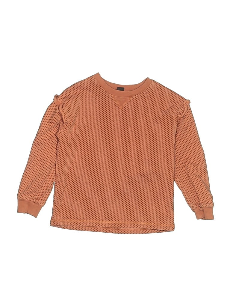 Pre-owned Tea Kids' Pullover Sweater In Brown