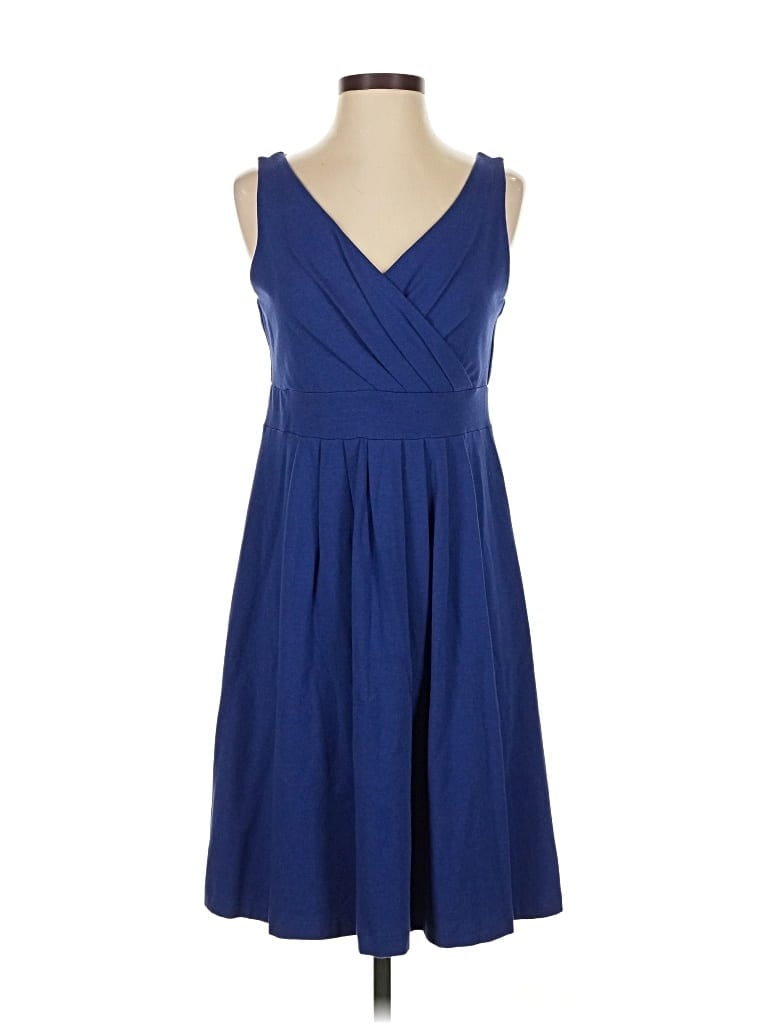 Pre-owned Lands' End Cocktail Dress In Blue