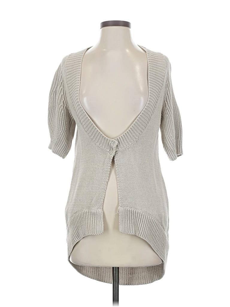 Pre-owned Theory Cardigan Sweater In Gray