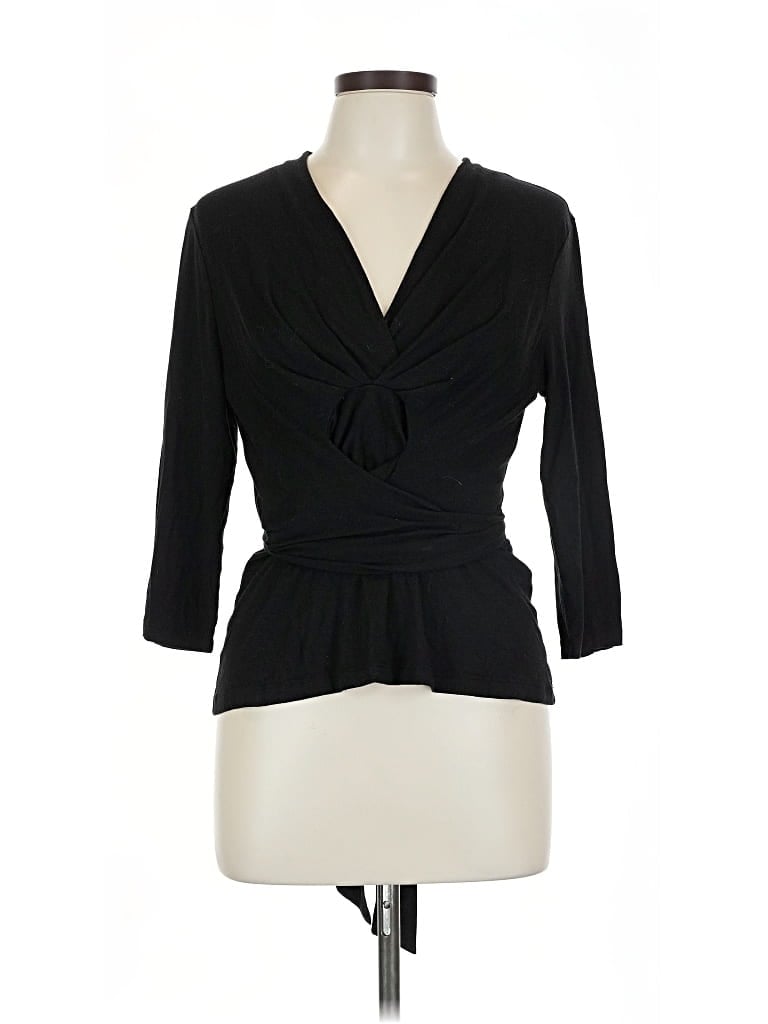 Pre-owned Banana Republic 3/4 Sleeve T-shirt In Black