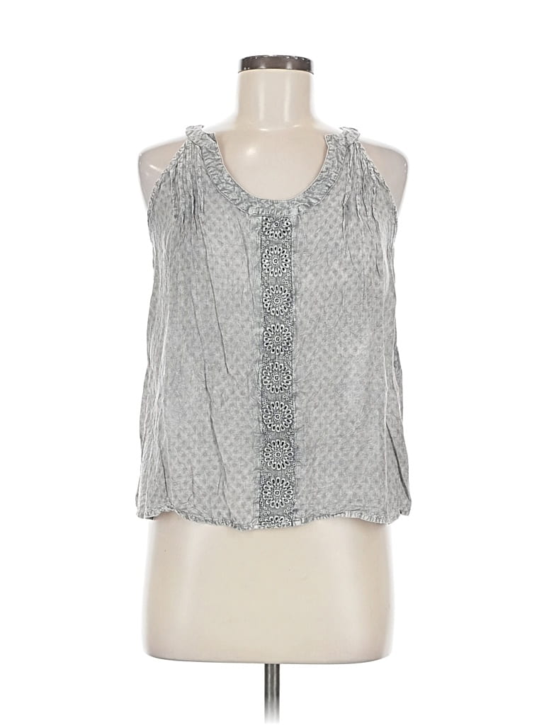 Pre-owned Romeo & Juliet Couture Sleeveless Blouse In Silver