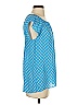 Banana Republic 100% Polyester Blue Short Sleeve Blouse Size 4 - photo 4