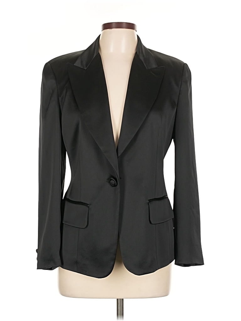Pre-owned Unbranded Blazer Jacket In Black