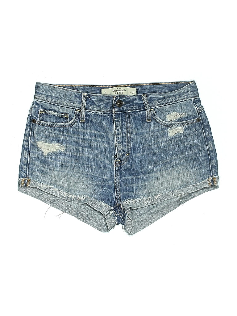 Pre-owned Abercrombie & Fitch Denim Shorts In Blue