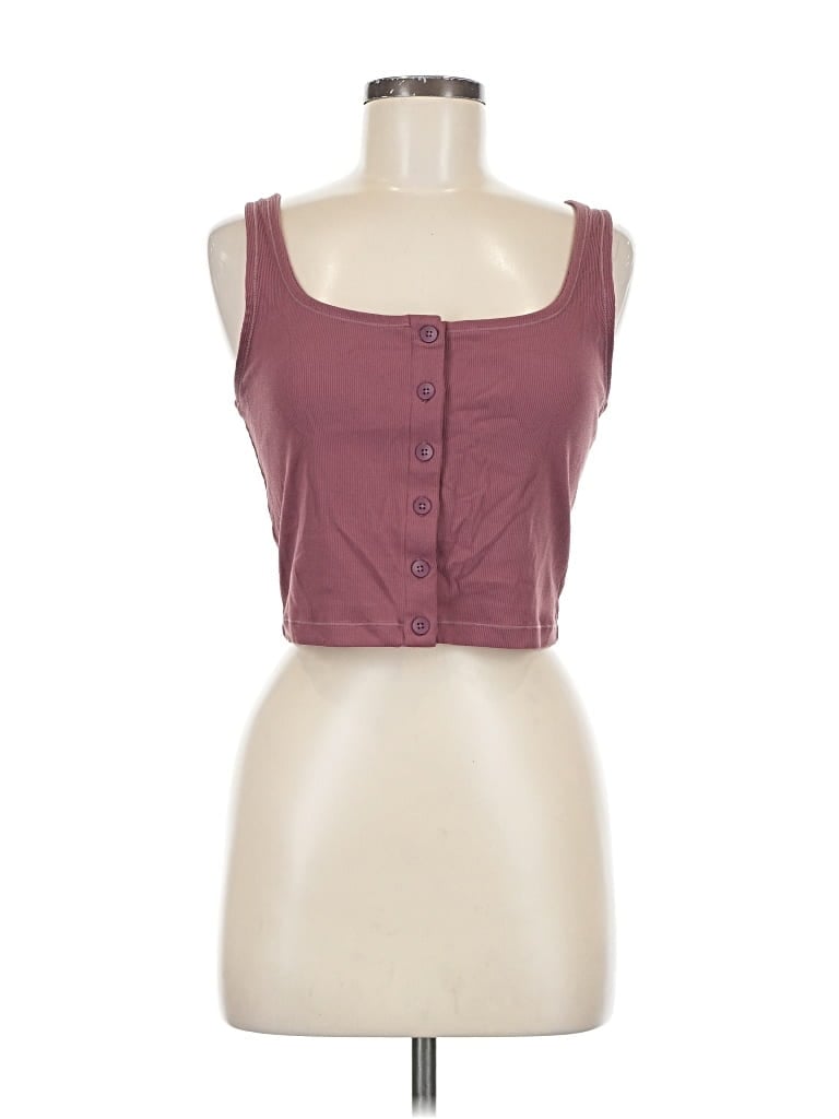 Pre-owned Athleta Sleeveless Blouse In Burgundy