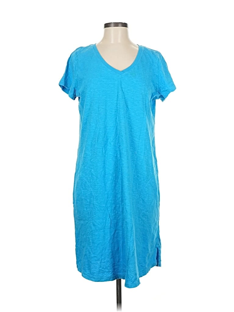 Pre-owned Jjill Casual Dress In Blue