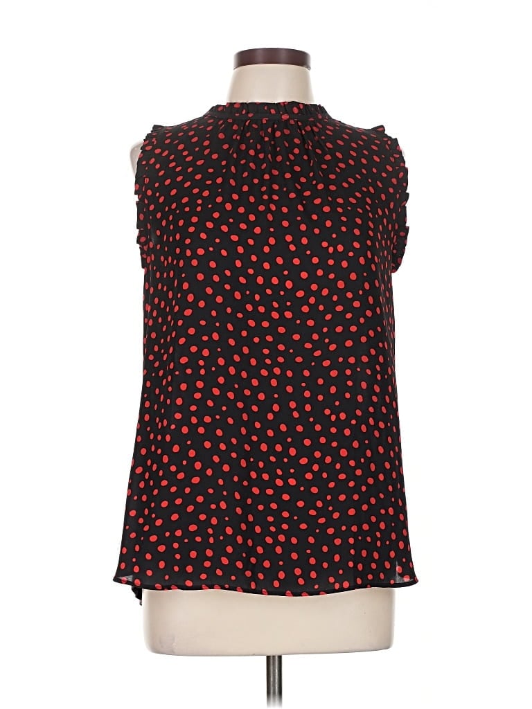 Pre-owned Ann Taylor Loft Sleeveless Blouse In Black