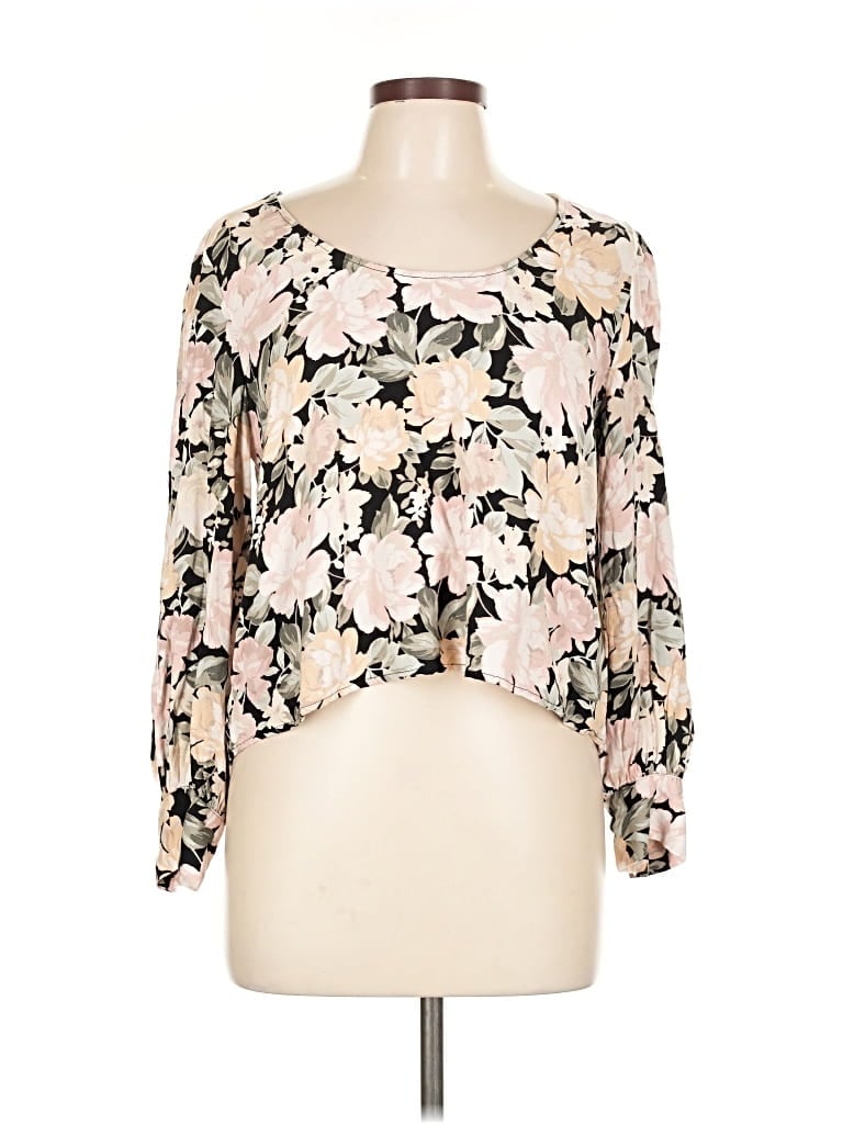 Pre-owned Saltwater Luxe 3/4 Sleeve Blouse In Pink