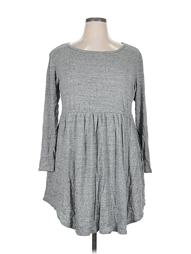 Pre-owned 24/7 Maurices Casual Dress In Gray