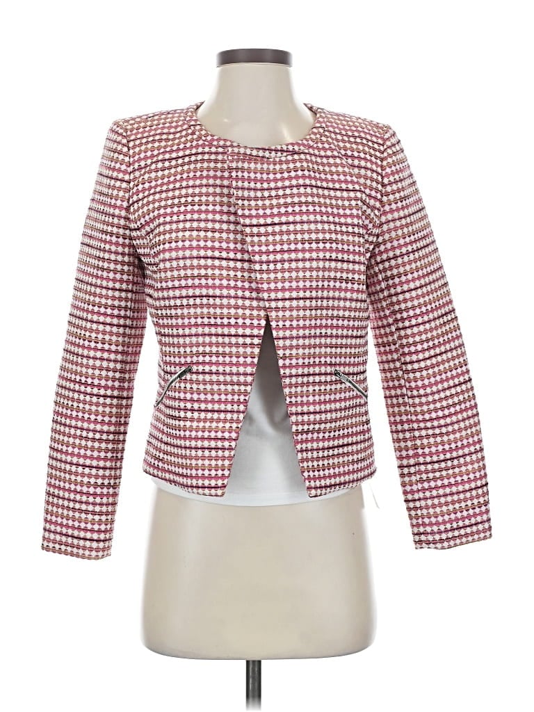 Pre-owned Halogen Blazer Jacket In Red