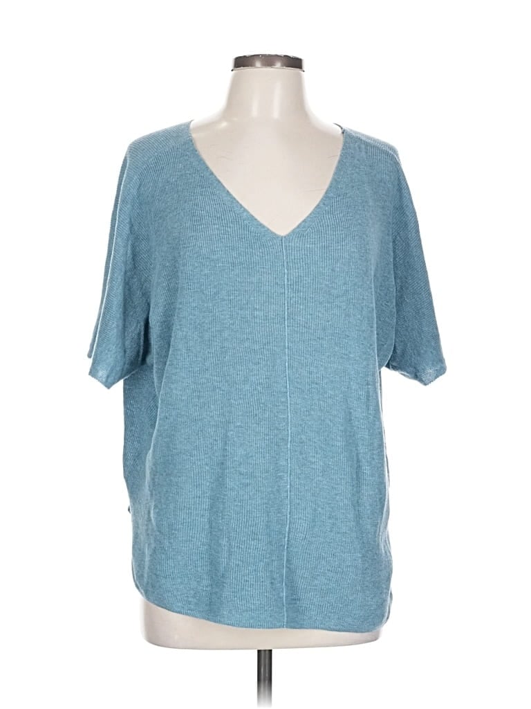 Pre-owned Lou & Grey For Loft Pullover Sweater In Blue