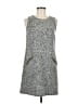Ann Taylor LOFT Tweed Gray Casual Dress Size 6 - photo 1