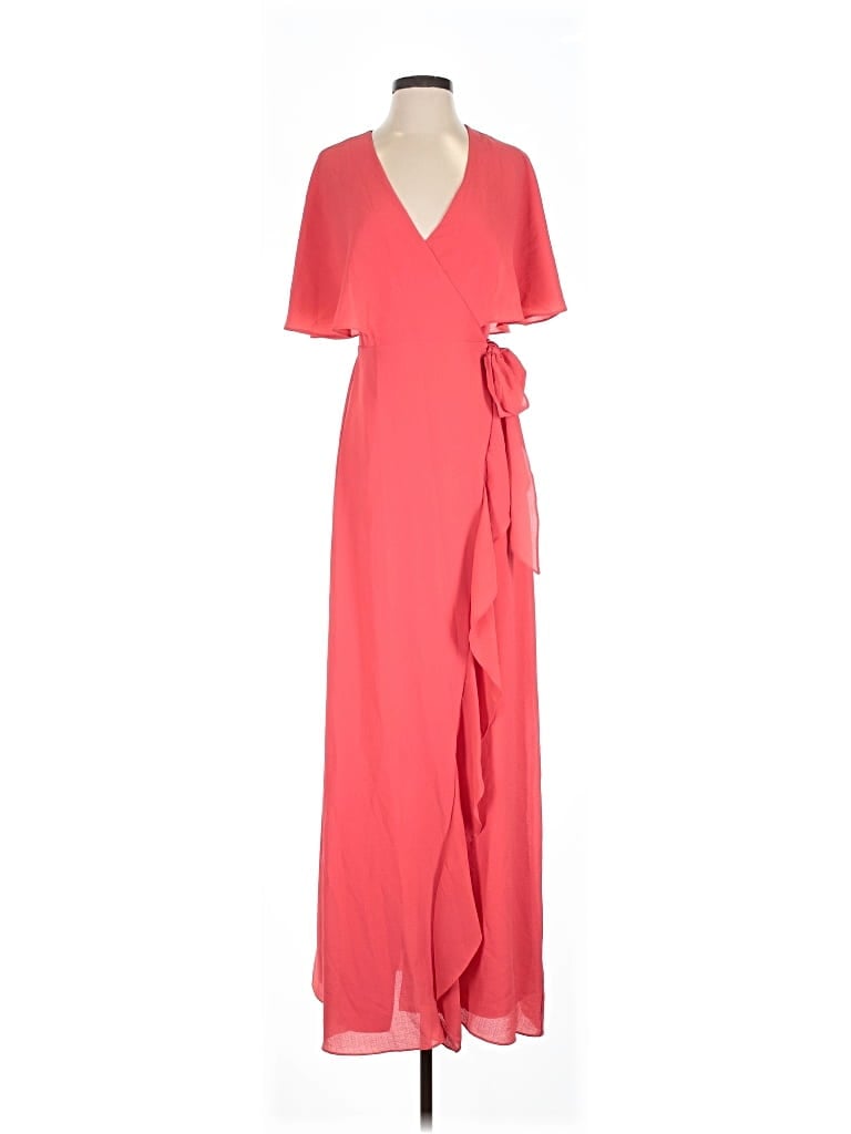 Pre-owned H By Halston Casual Dress In Red