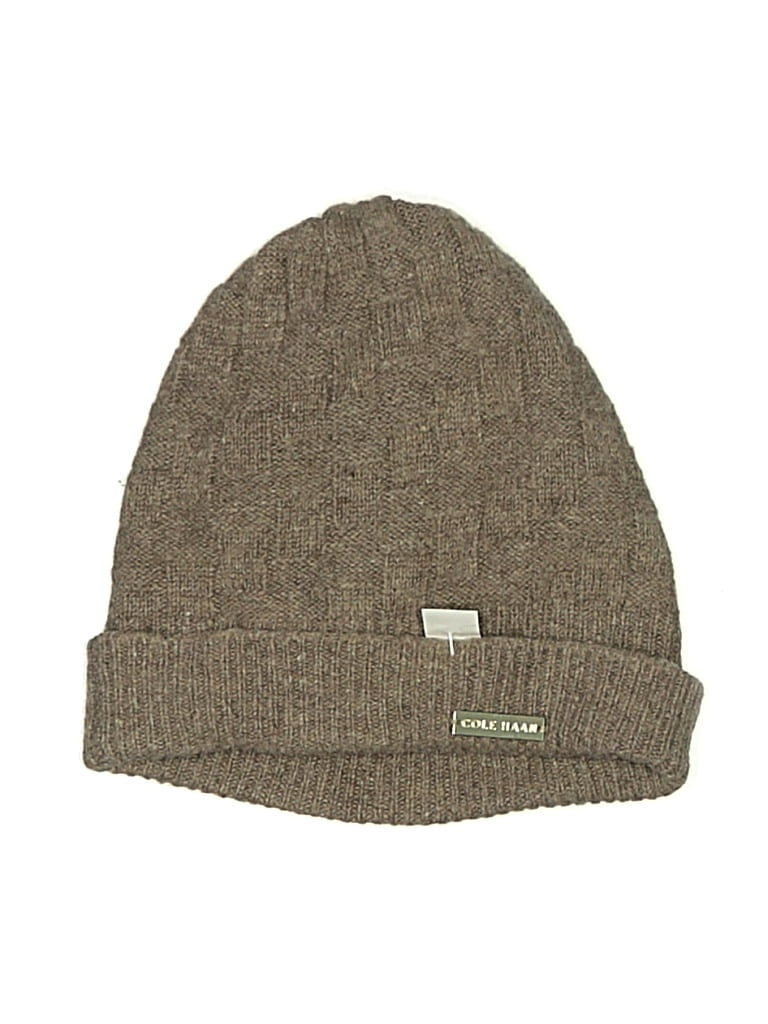 Pre-owned Cole Haan Beanie Hat In Brown