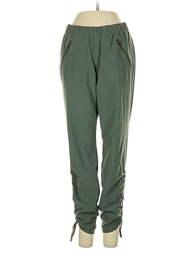 Pre-owned Athleta Track Pants In Green