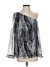 Club Monaco 100% Polyester Silver 3/4 Sleeve Blouse Size S - photo 1