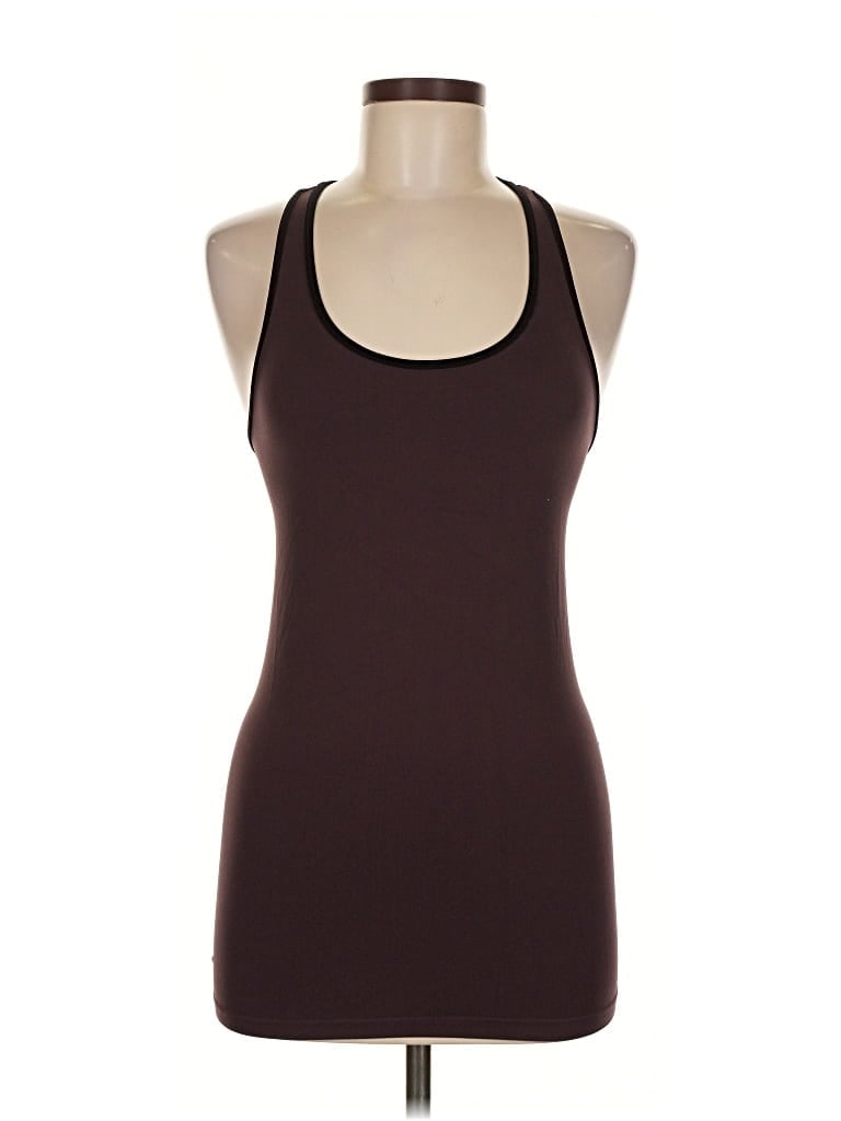 Pre-owned Maaji Tank Top Brown Halter Neckline Tops