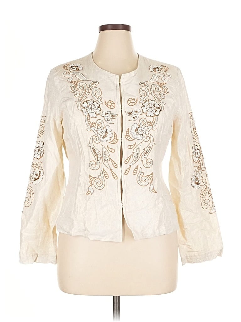 BOSTON PROPER Pre-owned Jacket In White