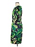 Sara Campbell 100% Polyester Print Green Cocktail Dress Size 6 - photo 5