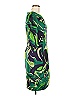 Sara Campbell 100% Polyester Print Green Cocktail Dress Size 6 - photo 4