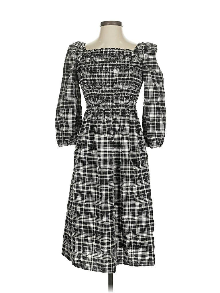 Pre-owned Ann Taylor Loft Outlet Casual Dress In Gray