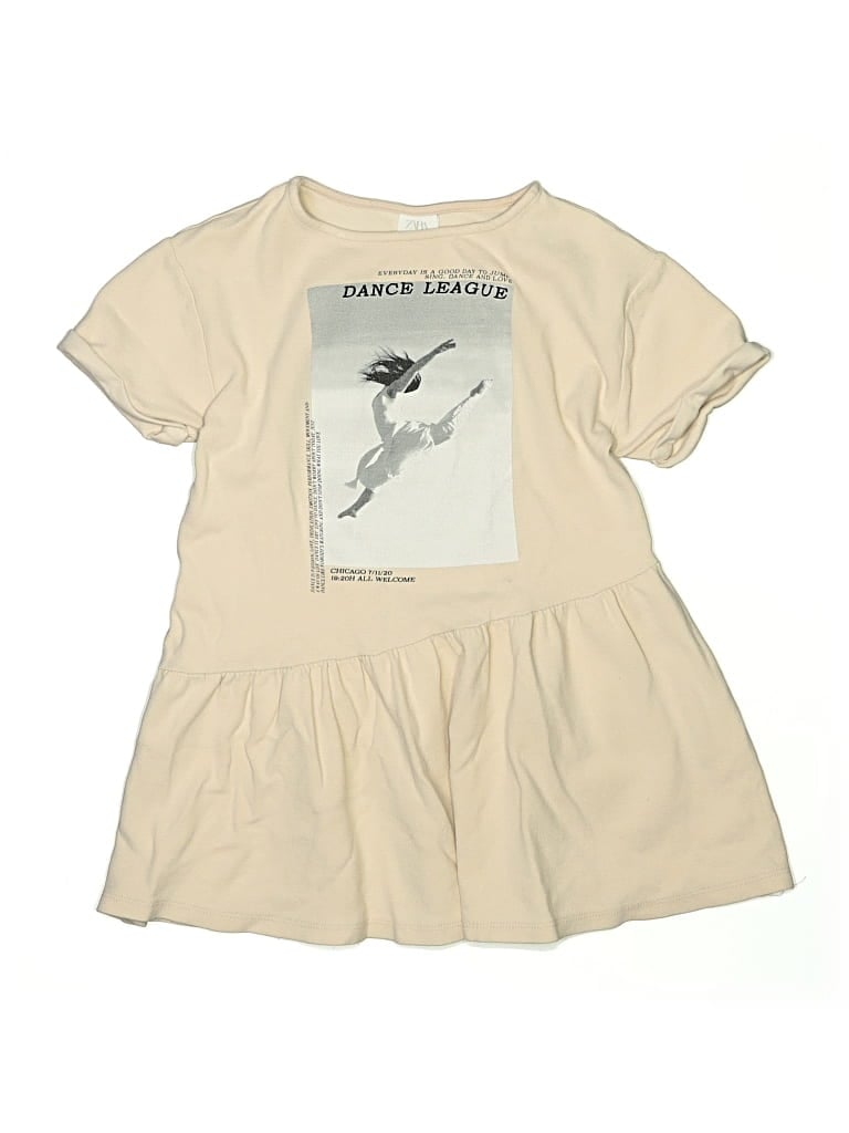 Pre-owned Zara Kids' Dress In White