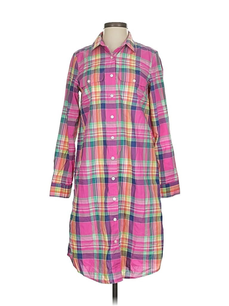 Pre-owned Lands' End Casual Dress In Pink