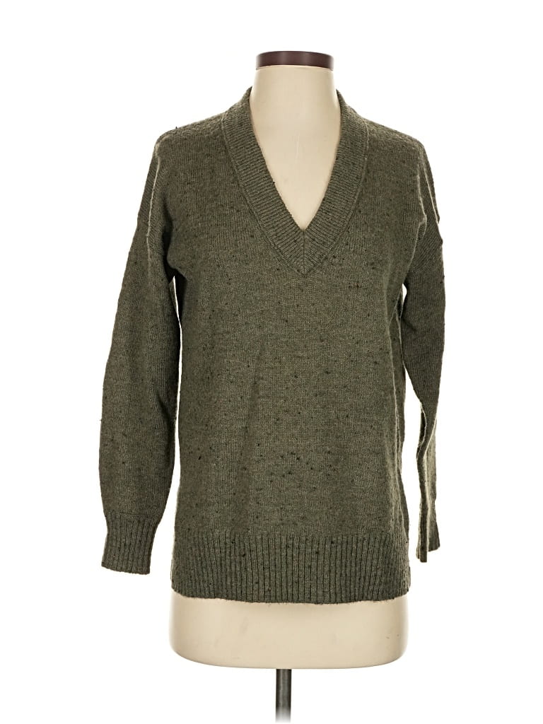 Pre-owned Madewell Pullover Sweater In Green