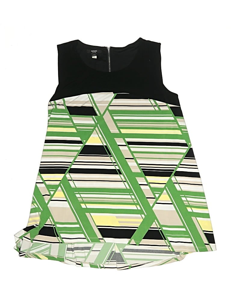 Pre-owned Alfani Sleeveless Blouse In Green