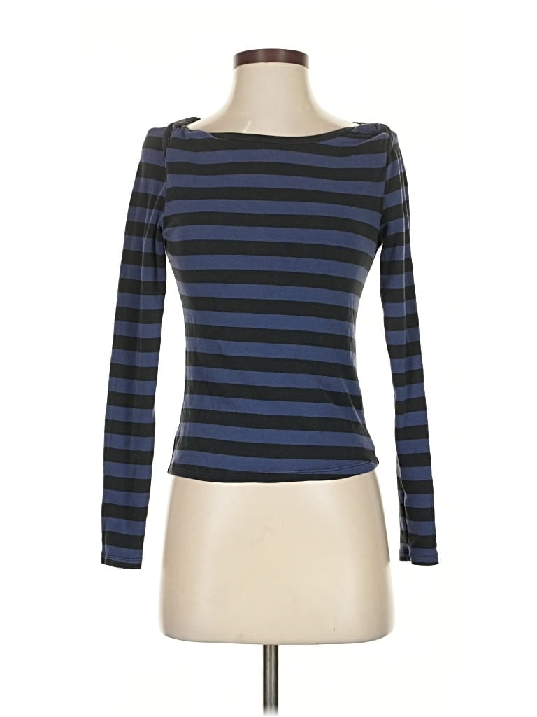 Pre-owned Maeve By Anthropologie 3/4 Sleeve T-shirt In Blue