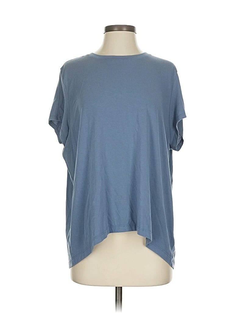 Pre-owned Athleta Short Sleeve T-shirt In Blue