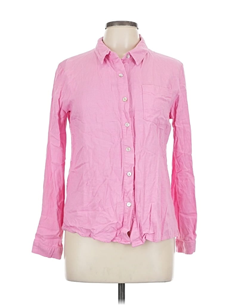 Pre-owned Garance Paris Long Sleeve Button Down Shirt In Pink