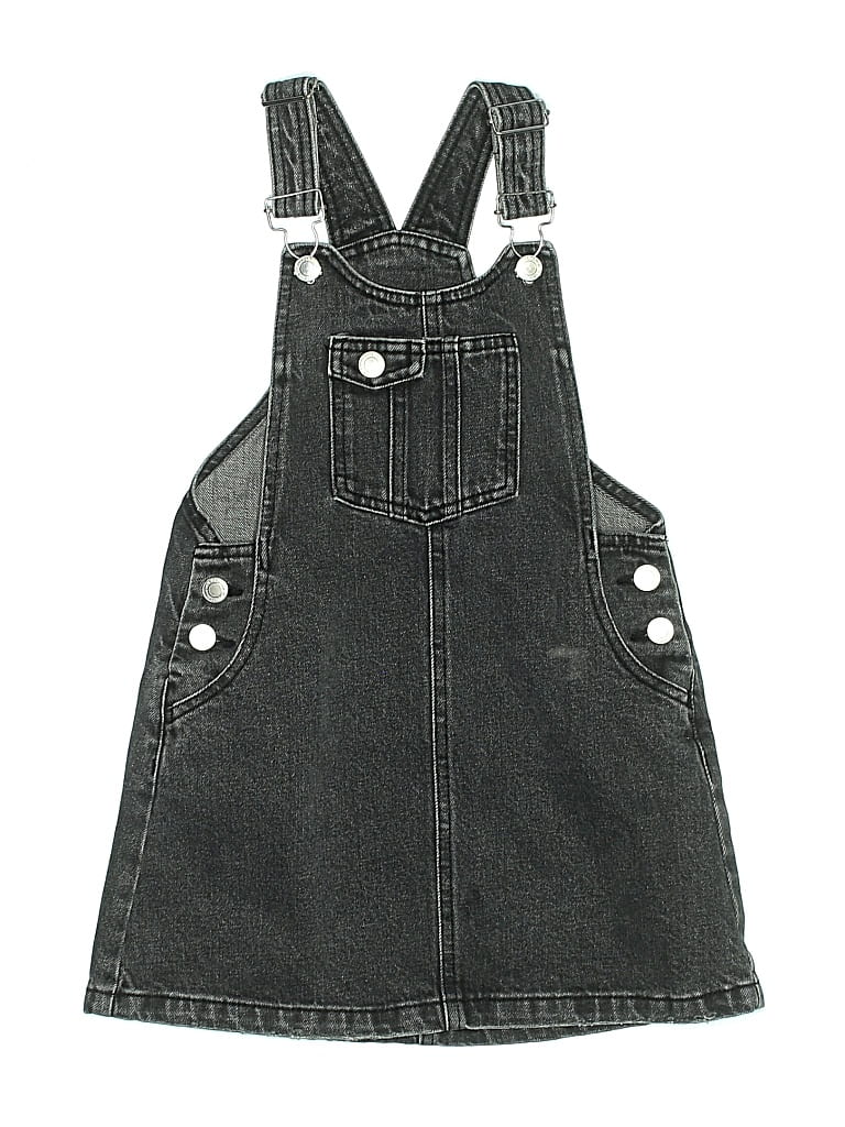 Pre-owned Zara Kids' Overall Dress In Gray