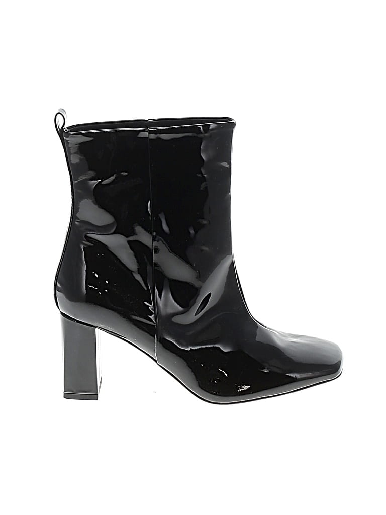 Pre-owned Good American Boots In Black