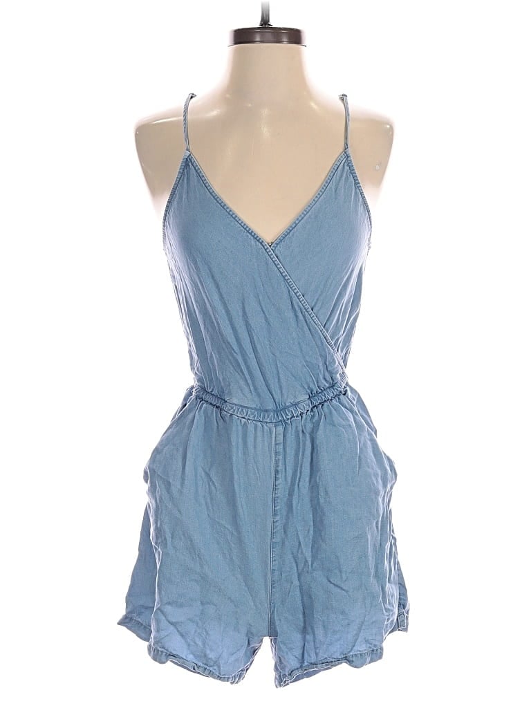 Pre-owned Market & Spruce Romper In Blue